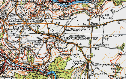 Old map of Bubblewell in 1919