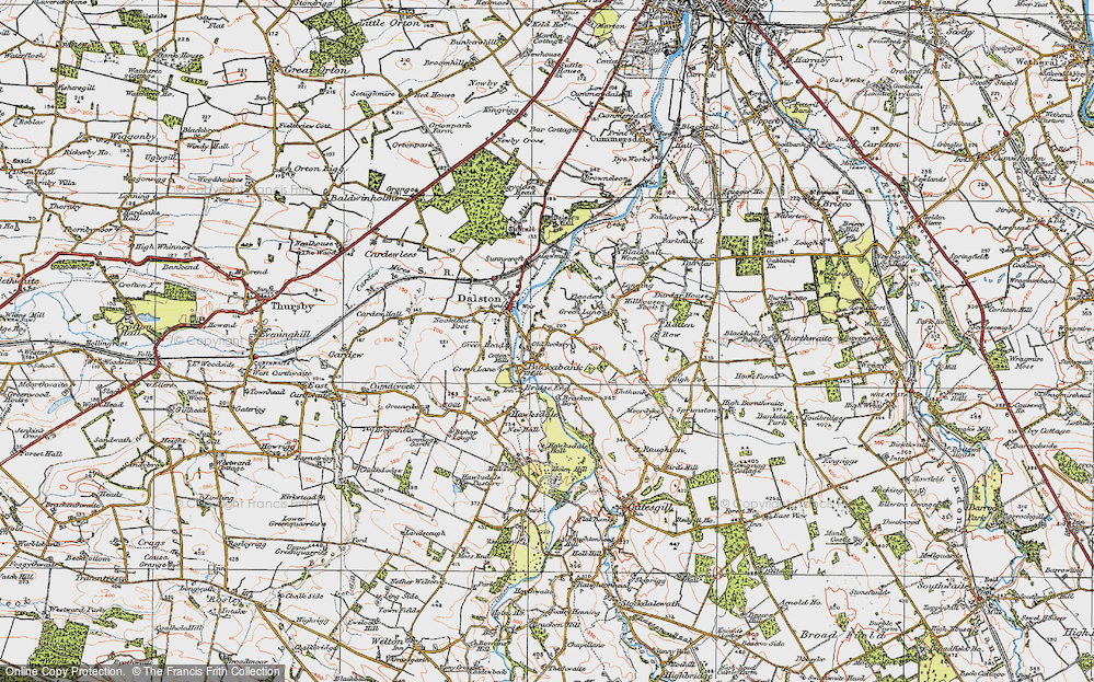 Old Map of Buckabank, 1925 in 1925