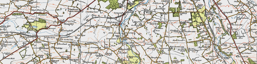 Old map of Buckabank in 1925