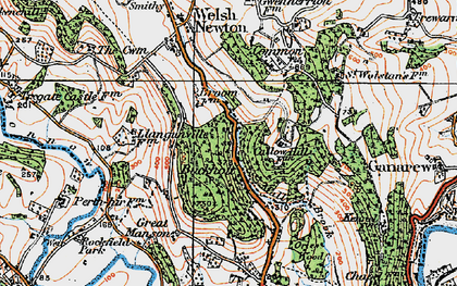 Old map of Buckholt in 1919