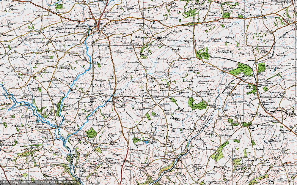 Historic Ordnance Survey Map Of Buckhorn 1919   Buckhorn 1919 Pop654693 Large 