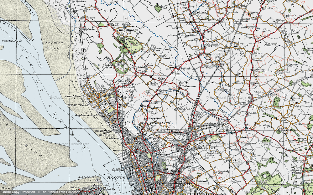 Old Map of Buckley Hill, 1923 in 1923