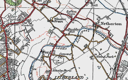 Old map of Buckley Hill in 1923