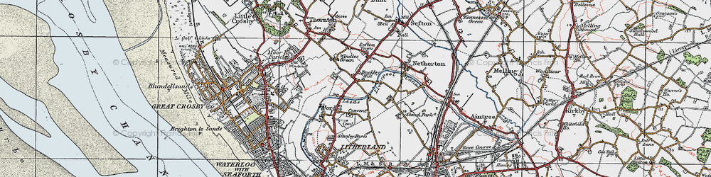 Old map of Buckley Hill in 1923