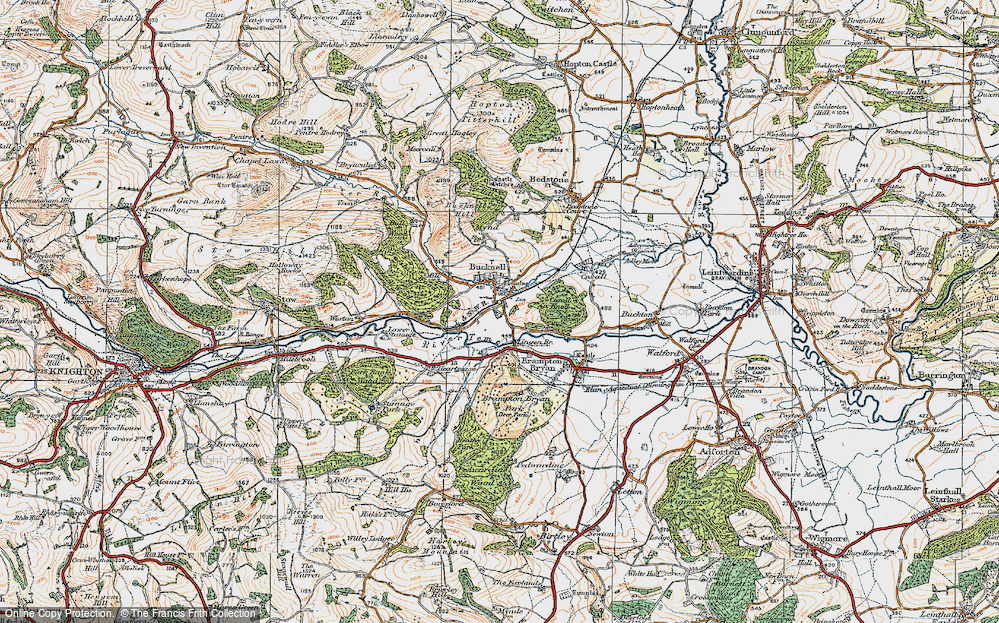 Old Map of Historic Map covering Lingen Br in 1920