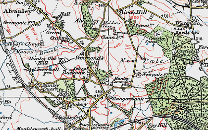 Old map of Buckoak in 1923