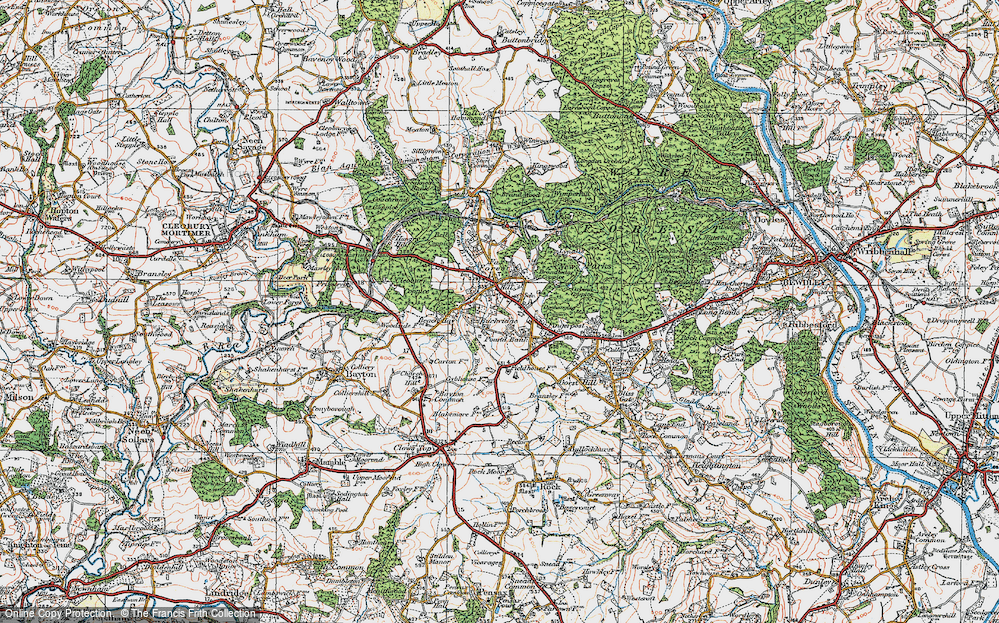 Old Map of Buckridge, 1921 in 1921