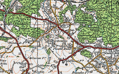 Old map of Buckridge in 1921