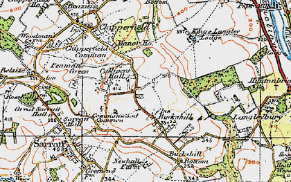Old map of Bucks Hill in 1920
