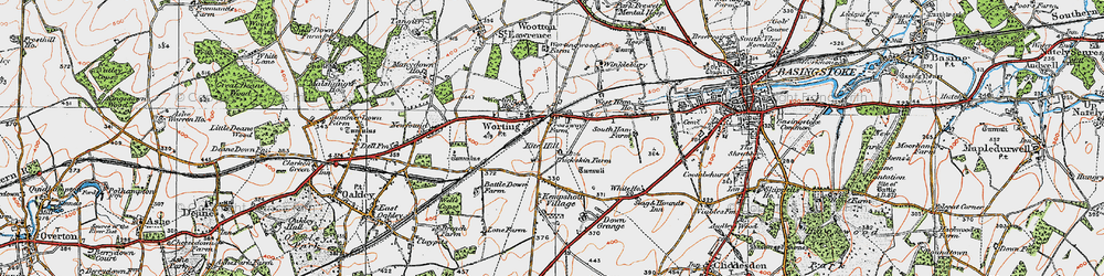 Old map of Buckskin in 1919
