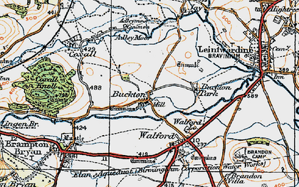 Old map of Buckton in 1920