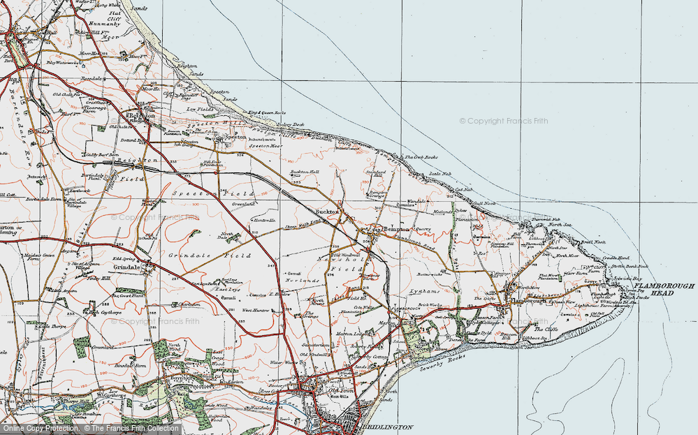 Old Map of Buckton, 1924 in 1924