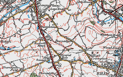 Old map of Buersil Head in 1924