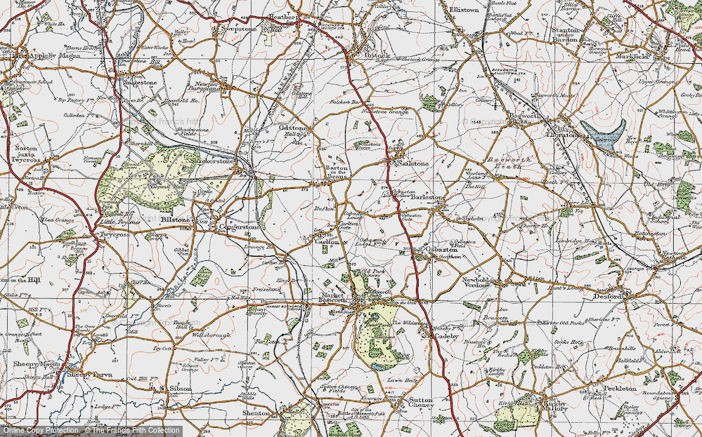 Old Map of Bufton, 1921 in 1921