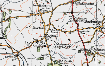Old map of Bufton in 1921