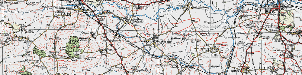 Old map of Bugbrooke Mill in 1919