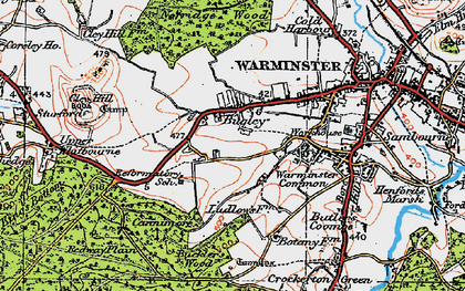 Old map of Bugley in 1919