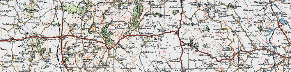 Old map of Bulkeley in 1923