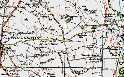Old map of Bullamoor in 1925