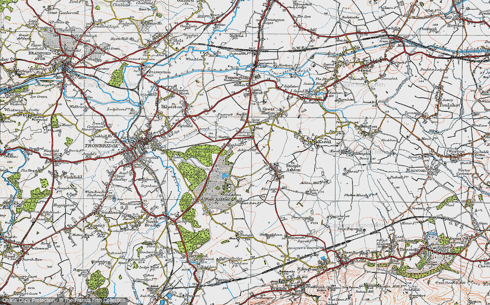 Old Map of Bullenhill, 1919 in 1919