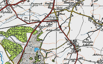 Old map of Bullenhill in 1919