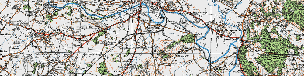 Old map of Bullinghope in 1920