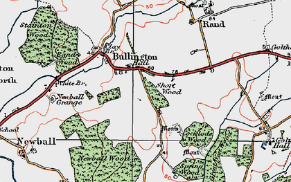 Old map of Bullington in 1923