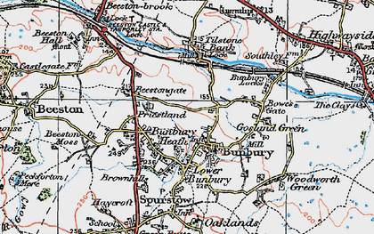 Old map of Bunbury in 1923