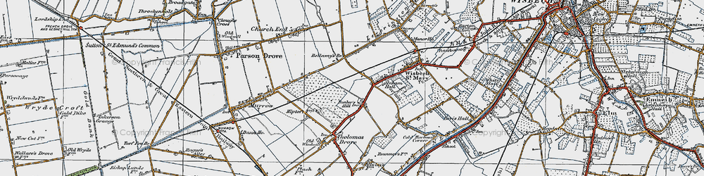 Old map of Bellamy's Br in 1922