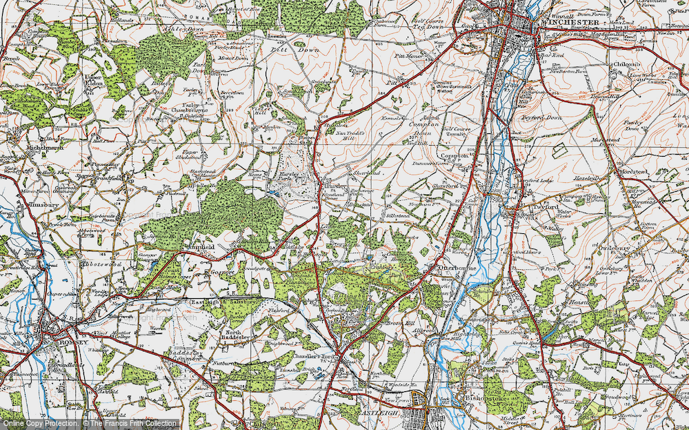 Old Map of Bunstead, 1919 in 1919