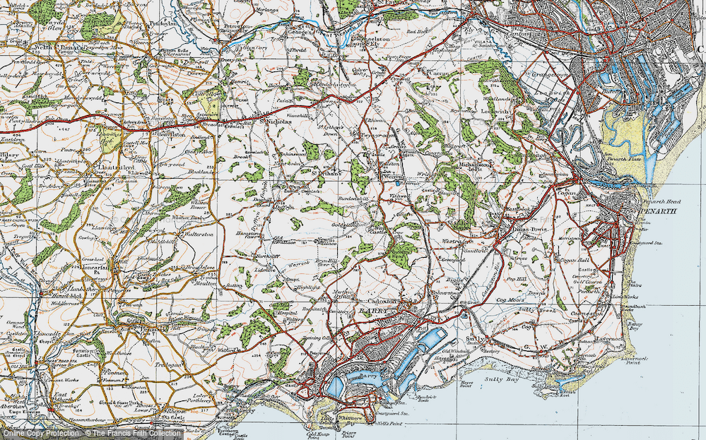 Old Map of Burdonshill, 1919 in 1919