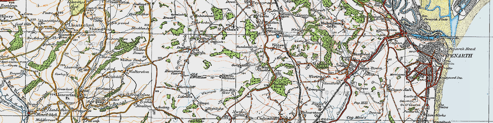 Old map of Burdonshill in 1919
