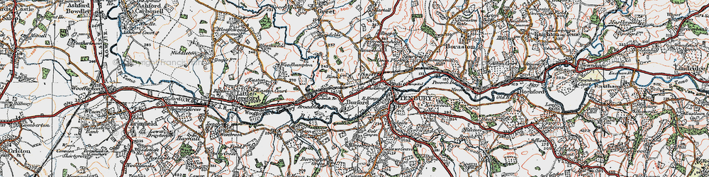 Old map of Ledwich Br in 1920