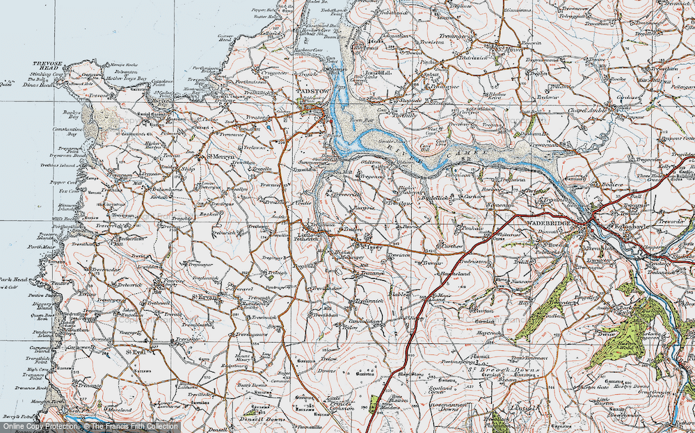 Old Map of Burgois, 1919 in 1919