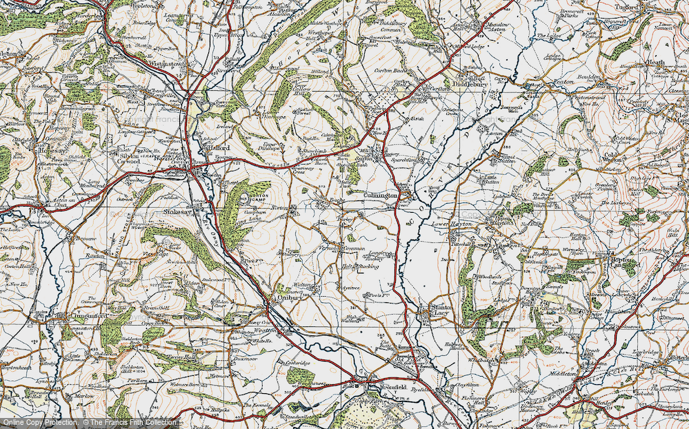 Old Map of Burley, 1920 in 1920