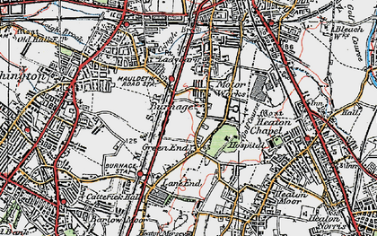 Old map of Burnage in 1923
