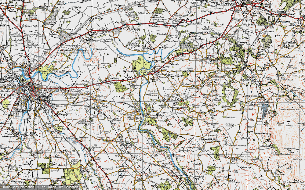 Old Map of Burnrigg, 1925 in 1925