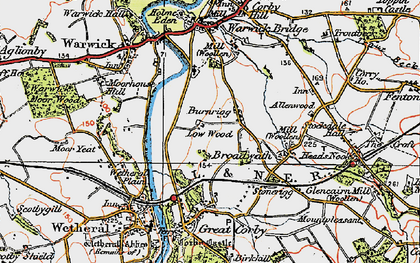 Old map of Burnrigg in 1925