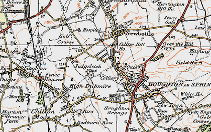 Old map of Burnside in 1925