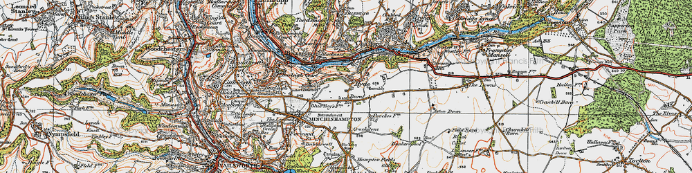 Old map of Burnt Ash in 1919