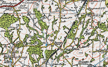 Old map of Burnt Oak in 1920