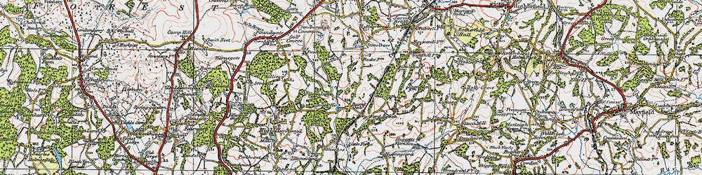 Old map of Burnt Oak in 1920