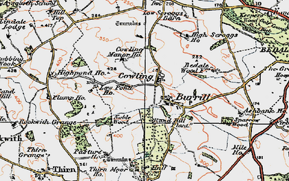 Old map of Burrill Beck in 1925