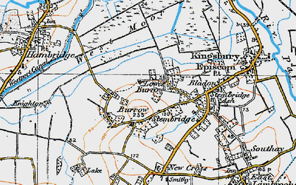 Old map of Burrow in 1919