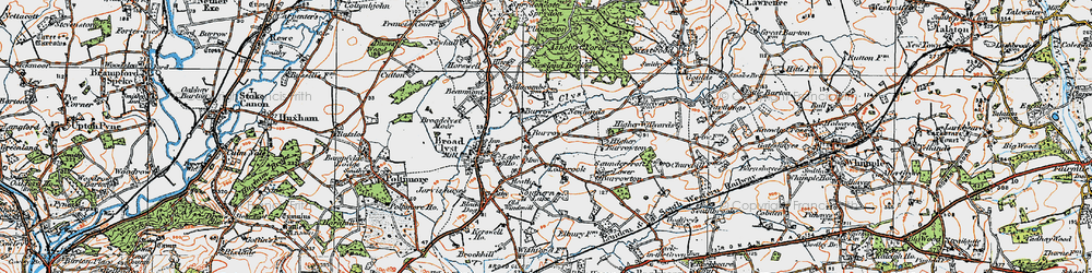 Old map of Burrow in 1919