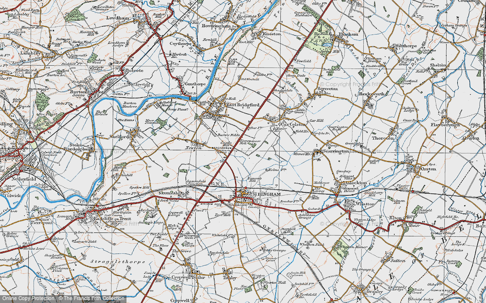 Old Map of Burrowsmoor Holt, 1921 in 1921