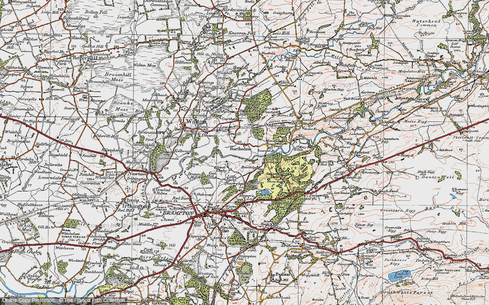 Old Map of Burtholme, 1925 in 1925
