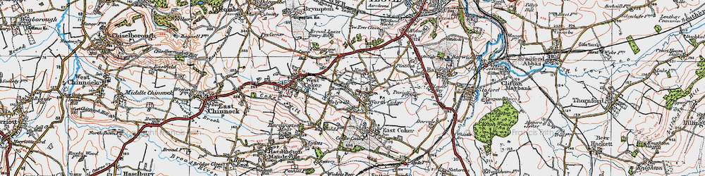 Old map of Coker Court in 1919