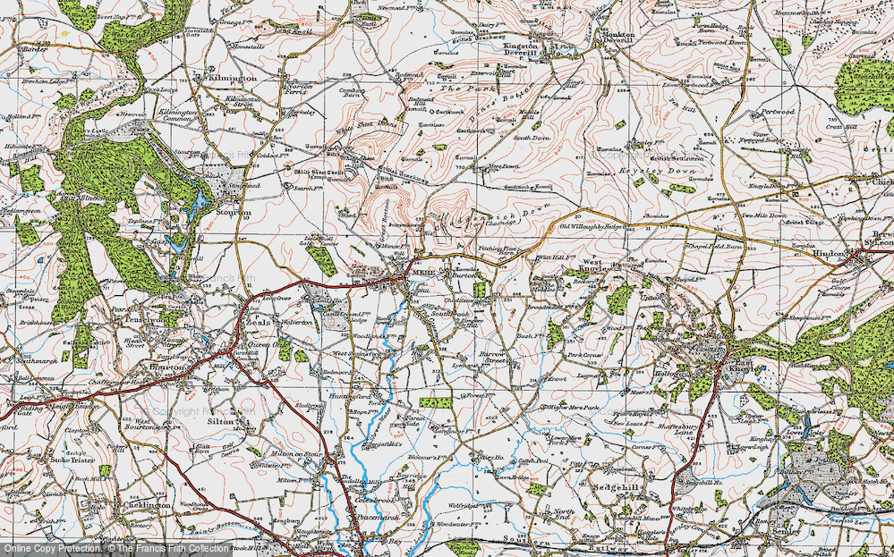 Old Map of Burton, 1919 in 1919