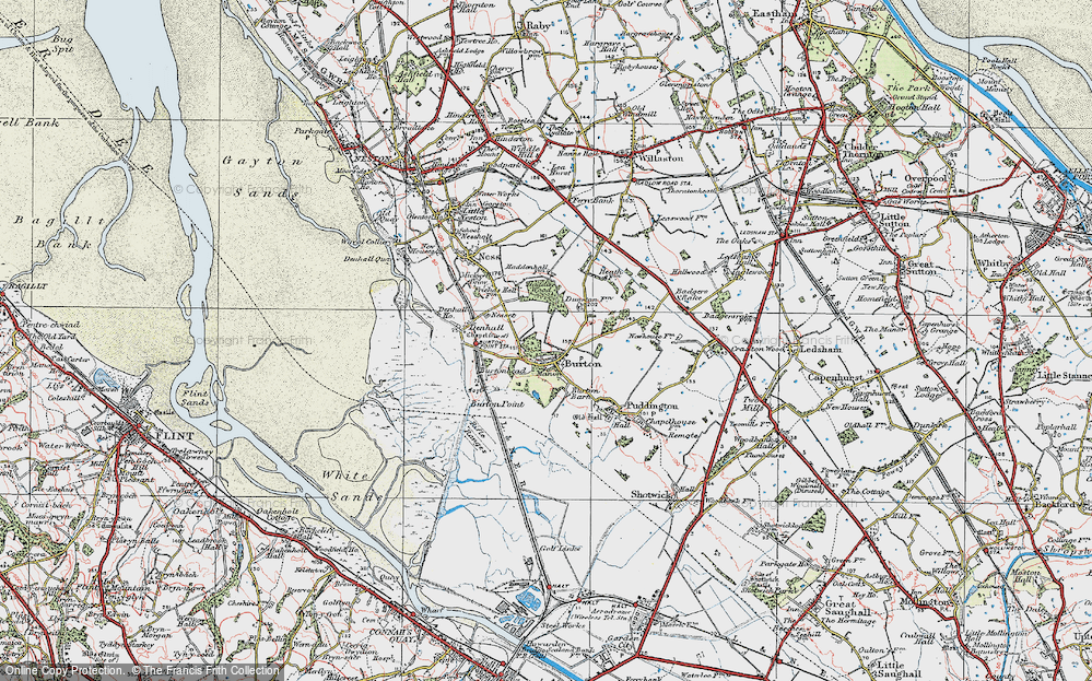 Old Map of Burton, 1924 in 1924